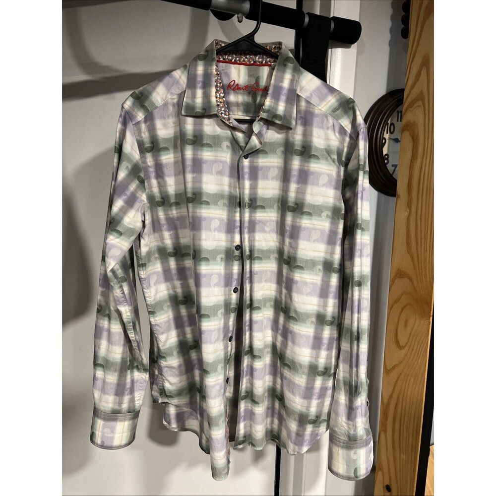 ROBERT GRAHAM Malecon Classic Fit Button Down Shirt - MEDIUM